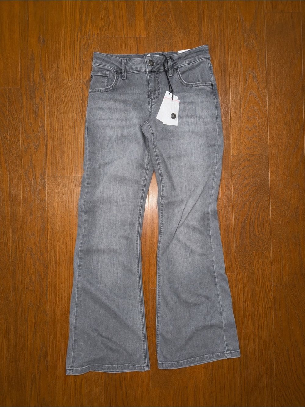 Subdued Women's Grey Flare Low Waist Jeans Sz 4/6